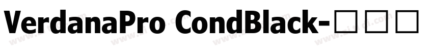 VerdanaPro CondBlack字体转换